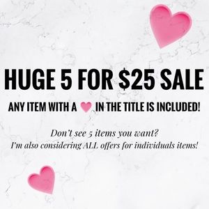 ❤️ Read me! HUGE 5/$25 SALE ❤️ Lowball Offer Sale
